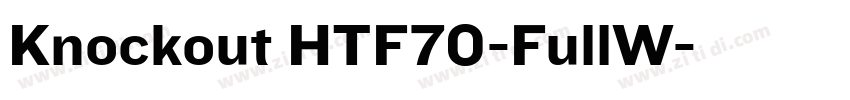 Knockout HTF70-FullW字体转换